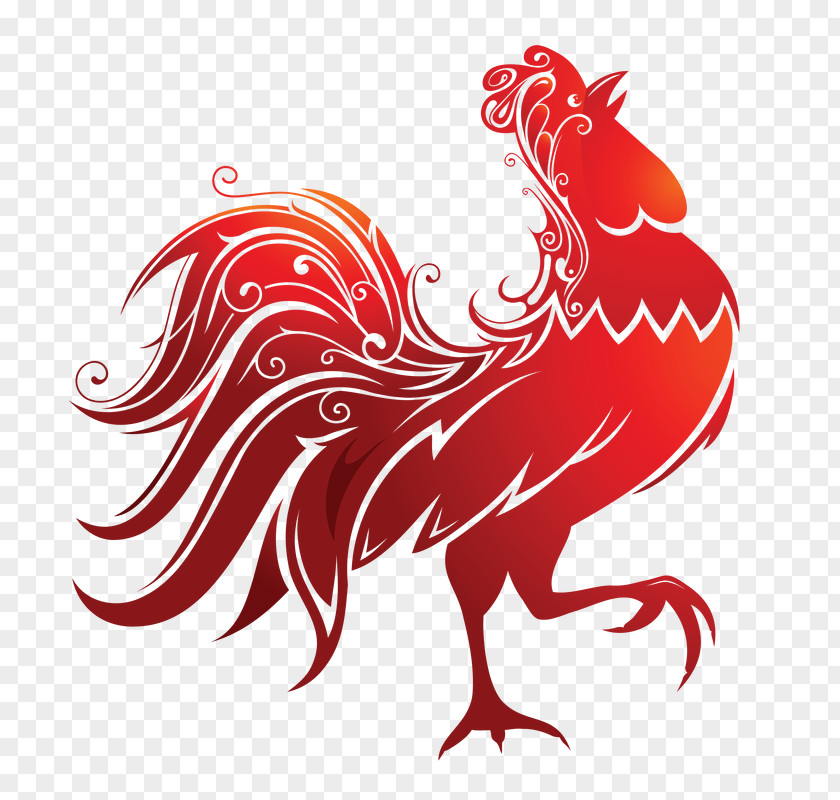 Chinese New Year Rooster Zodiac Calendar 0 PNG