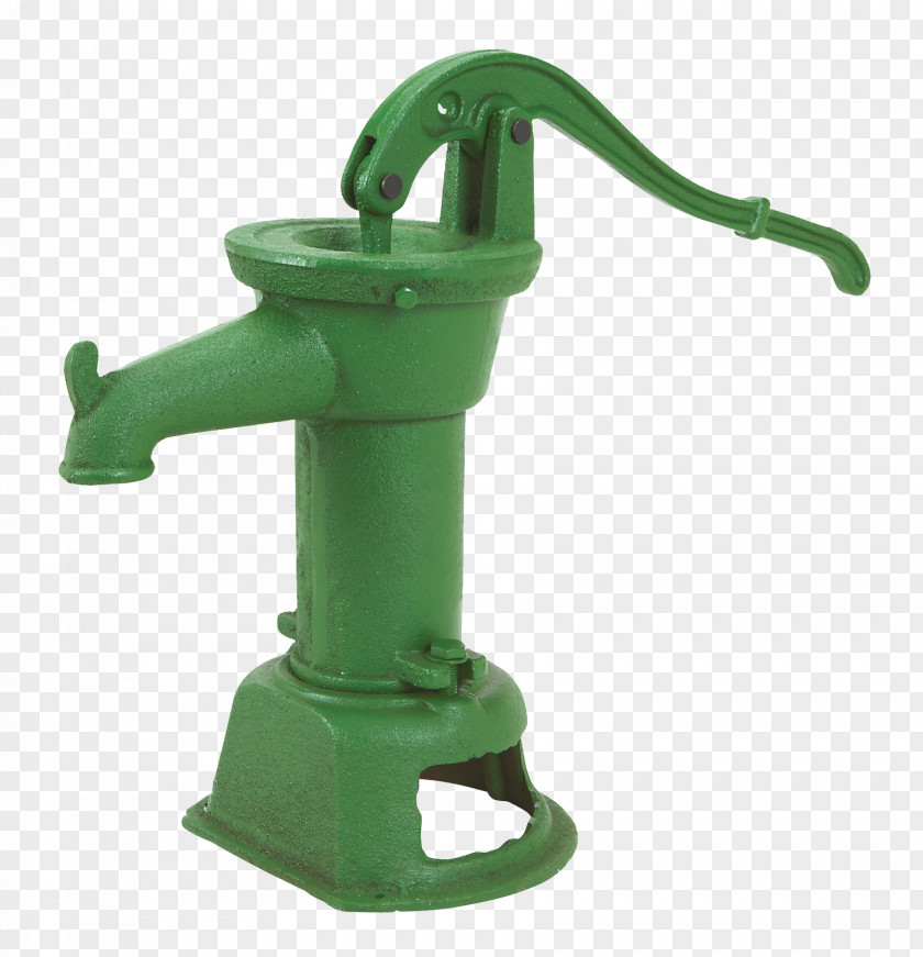 Hand Water Pump Well Cast Iron PNG