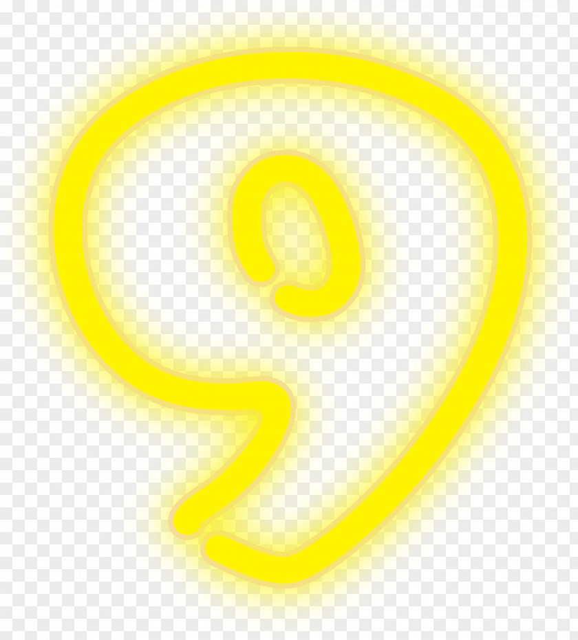NEON Number Numerical Digit Clip Art PNG