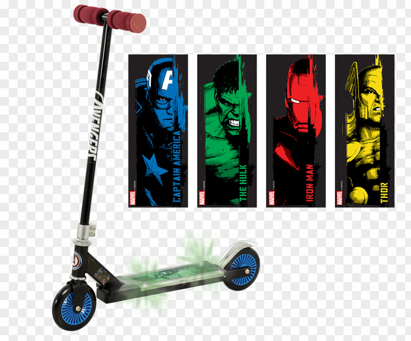 Scooter Kick The Avengers Car Iron Man PNG