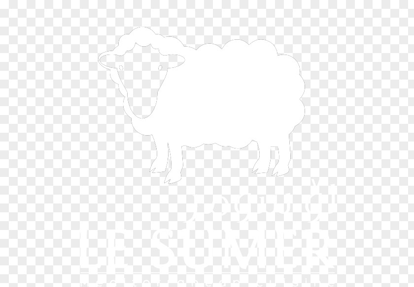 Shawarma Logo Line Art Cattle Drawing White PNG
