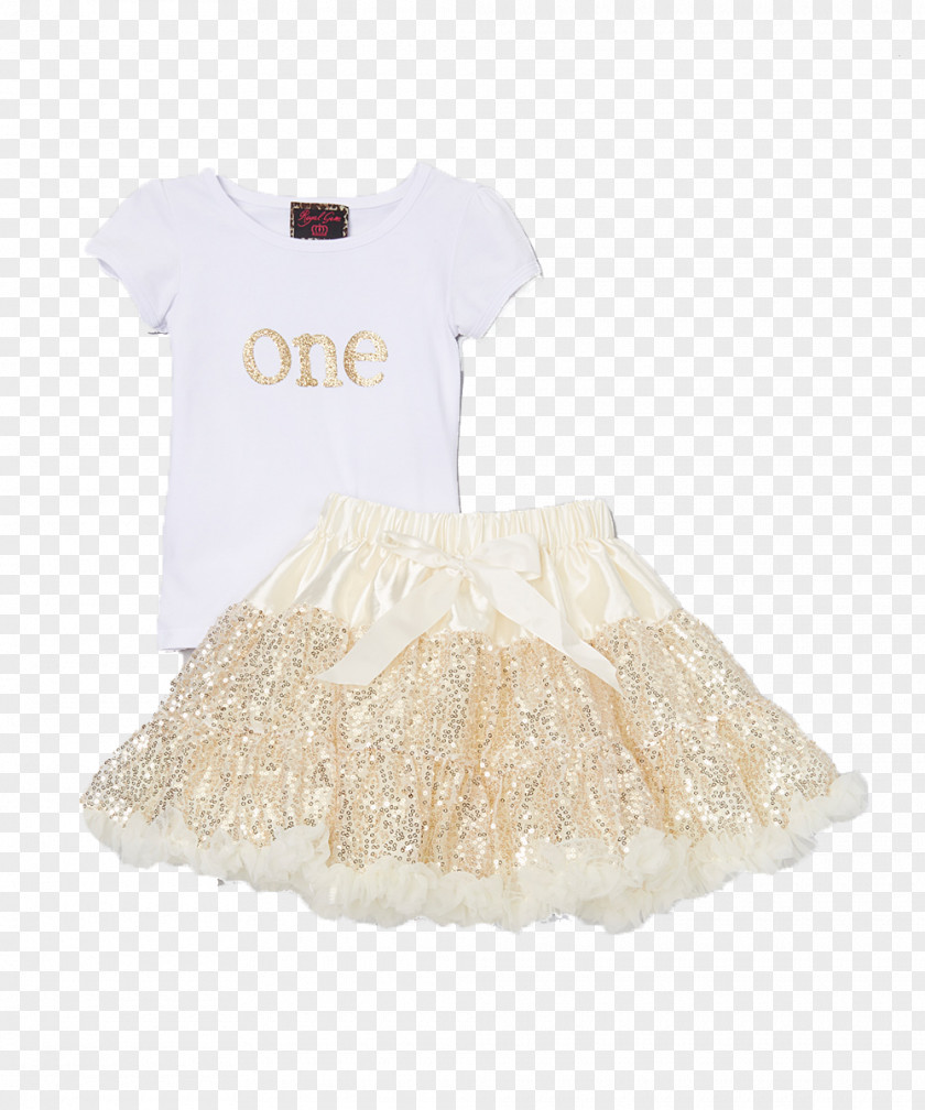 Gold Sequins Clothing Sequin Ruffle Skirt Tutu PNG