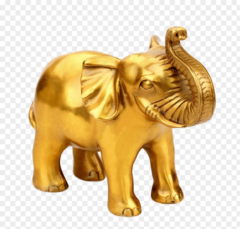 Golden Elephant Statue Object African Indian Elephants In Ancient China PNG