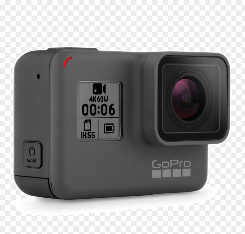 GoPro HERO6 Black Action Camera Camcorder 4K Resolution PNG