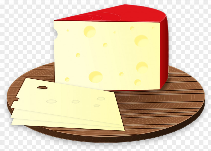 Paper Swiss Cheese Watercolor PNG