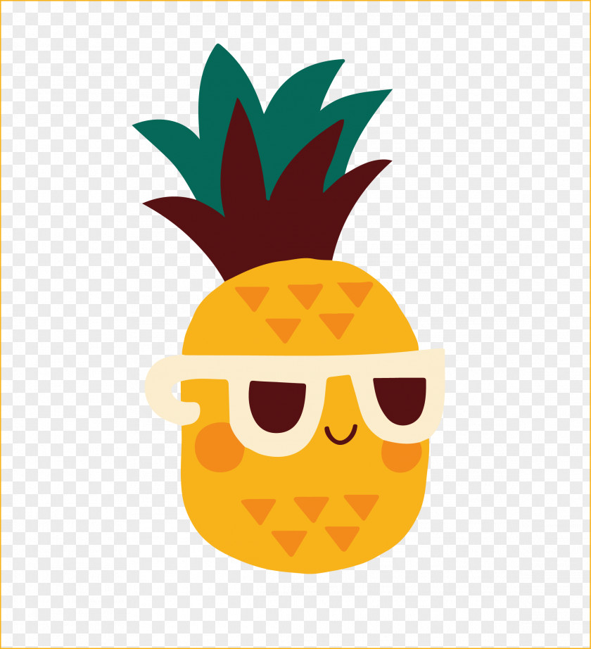 Pineapple Cuteness Wallpaper PNG