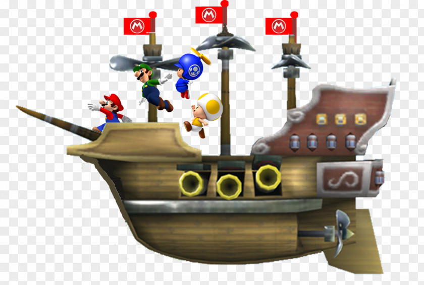 Pirate Ship New Super Mario Bros. U Galaxy World PNG