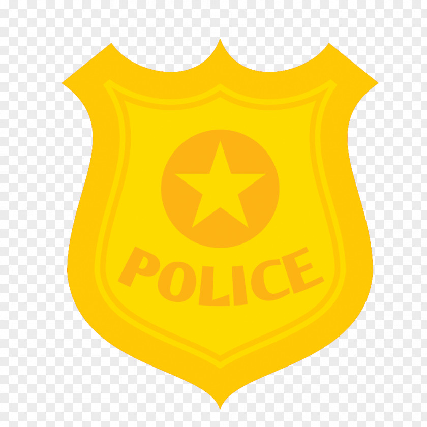 Police Badge Vector Material Officer Download Cartoon PNG