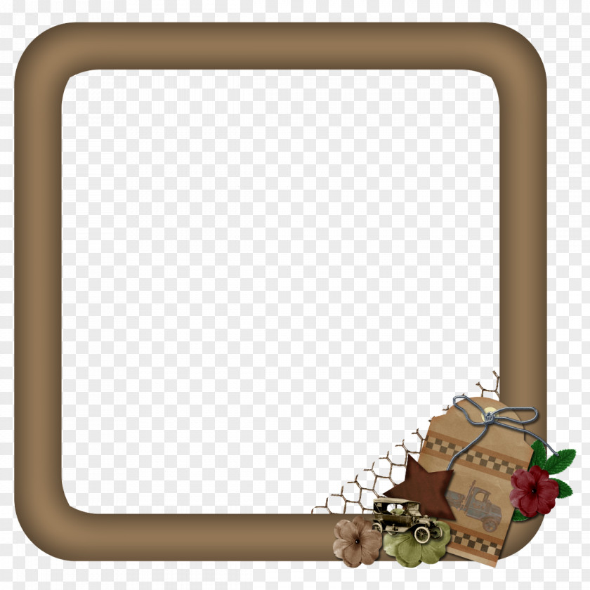 Brown Frame Rectangle PNG