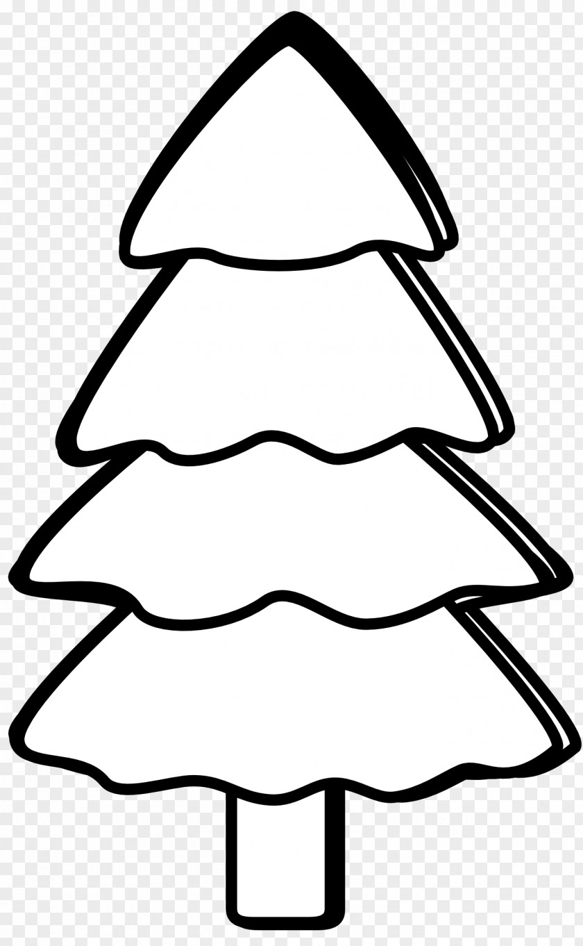 Line Art Tree Pine Black And White Clip PNG