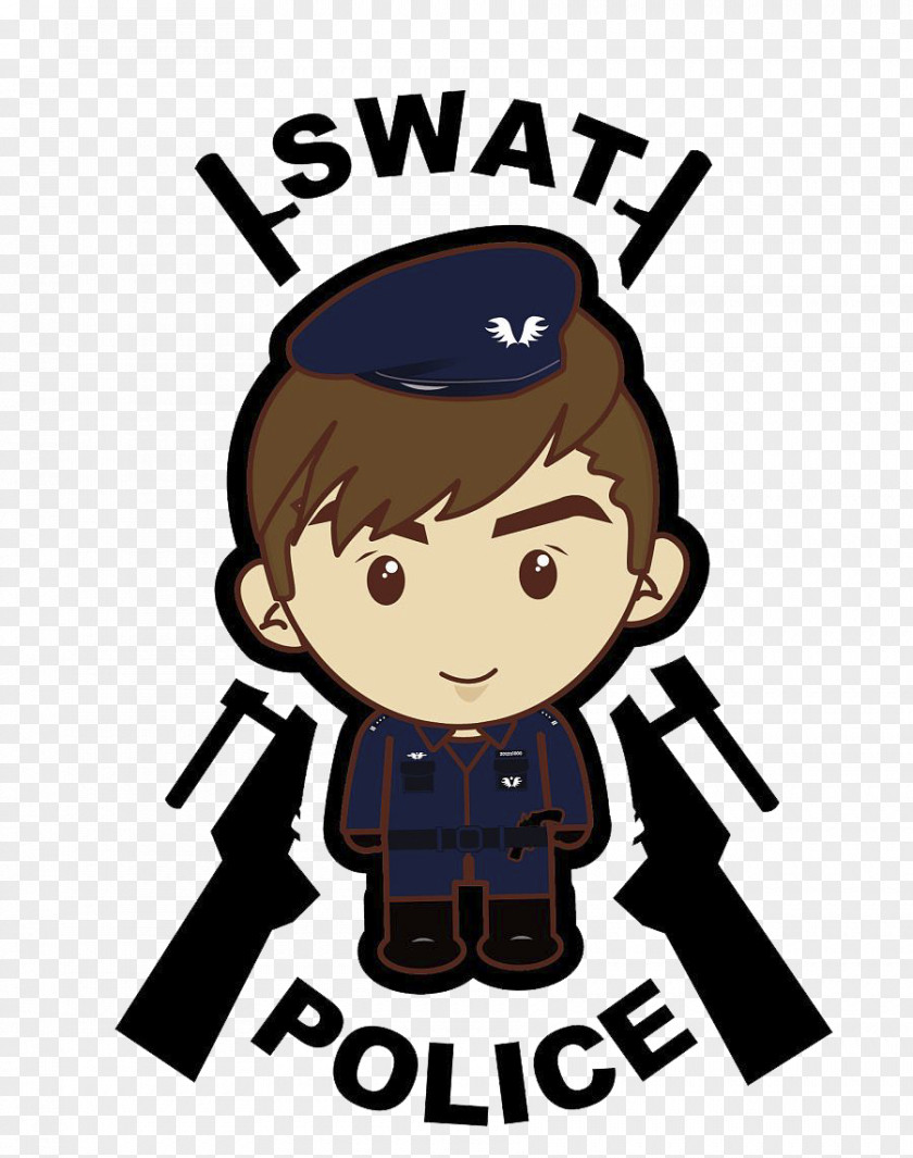 Special Equipment Cartoon Police Illustration PNG