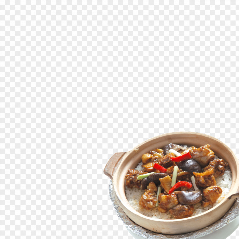 Braised Chicken Dish Cooked Rice Recipe Icon PNG