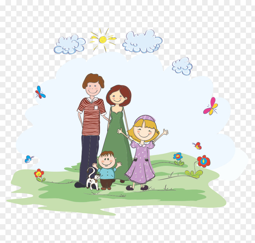 Family Drawing Royalty-free PNG