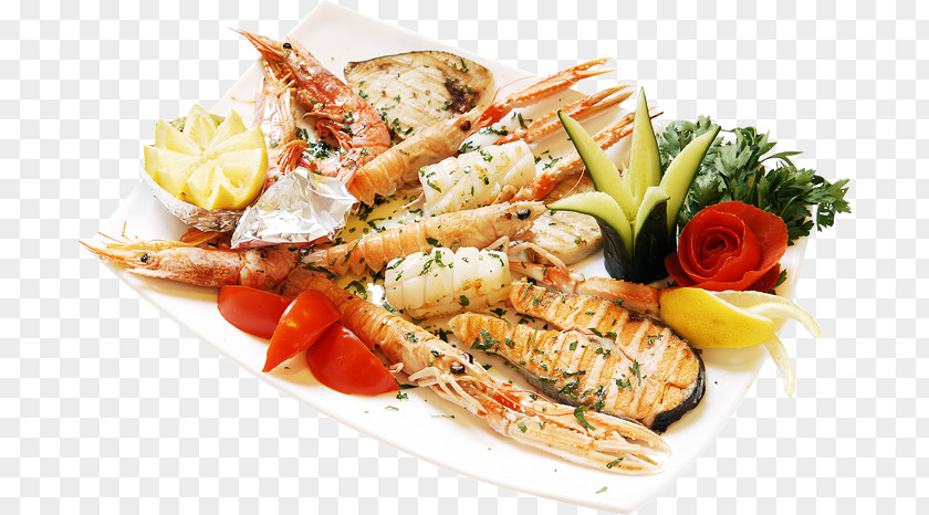 Gourmet Food Barbecue Fish Dish Pizza PNG