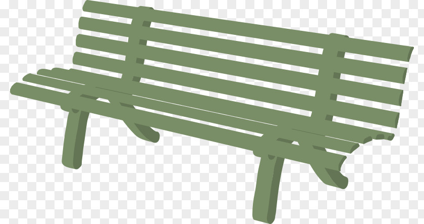 Green Garden Cliparts Bench Clip Art PNG