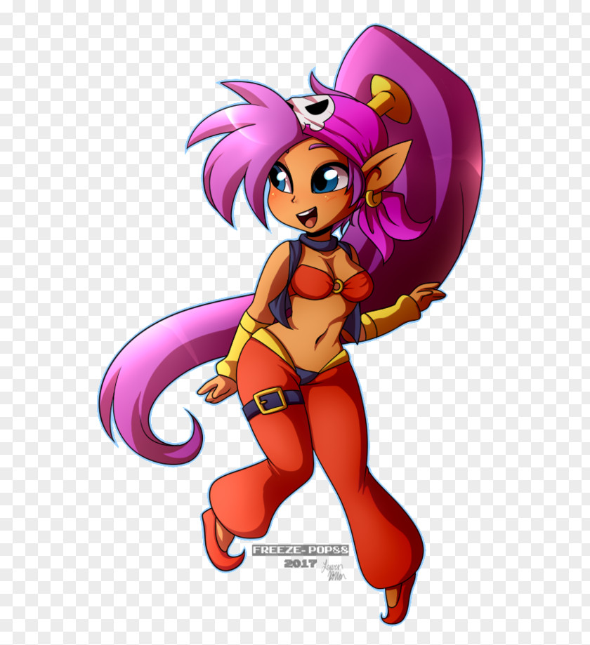 Shantae Art And The Pirate's Curse Shantae: Half-Genie Hero Illustration Drawing Fan PNG