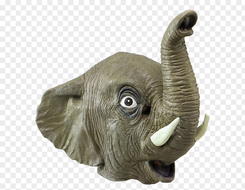 Elephant Nose Latex Mask Animal Indian PNG