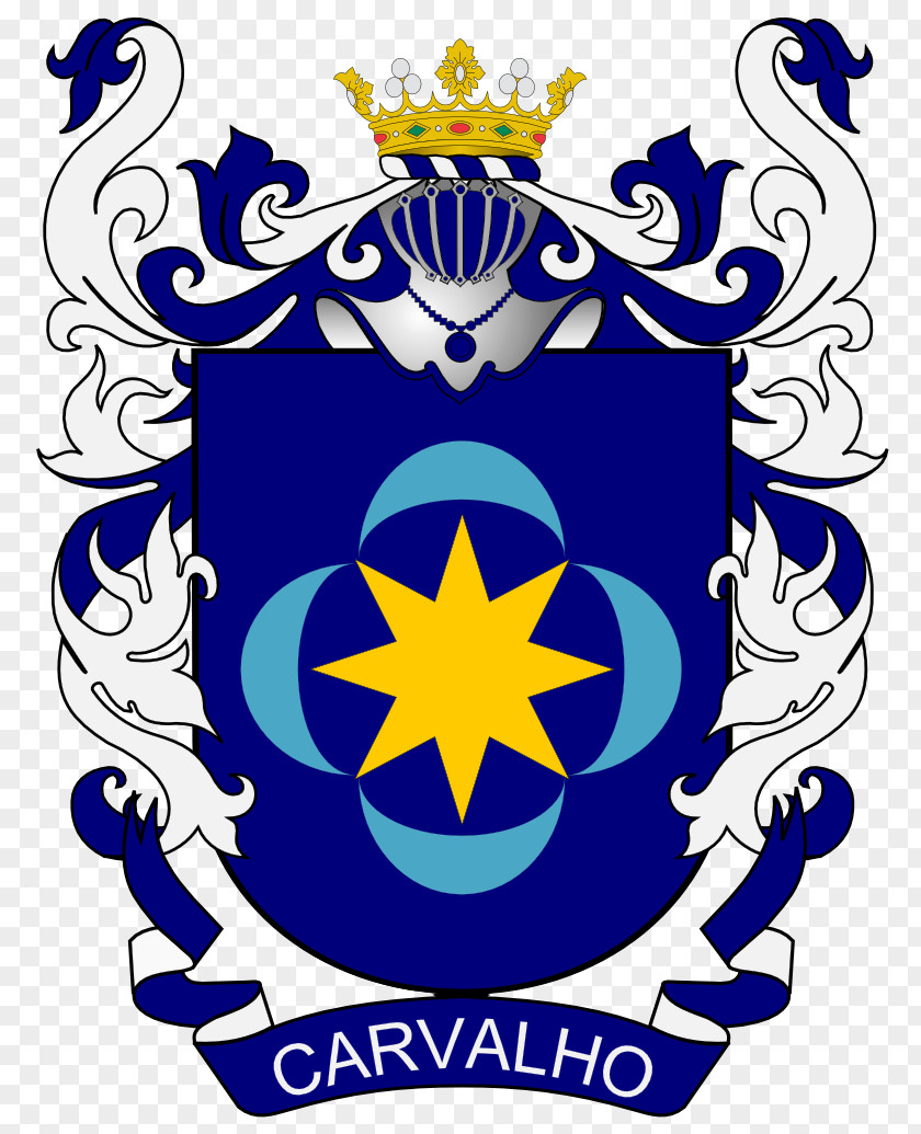 Family Brazil Coat Of Arms Carvalho Surname PNG