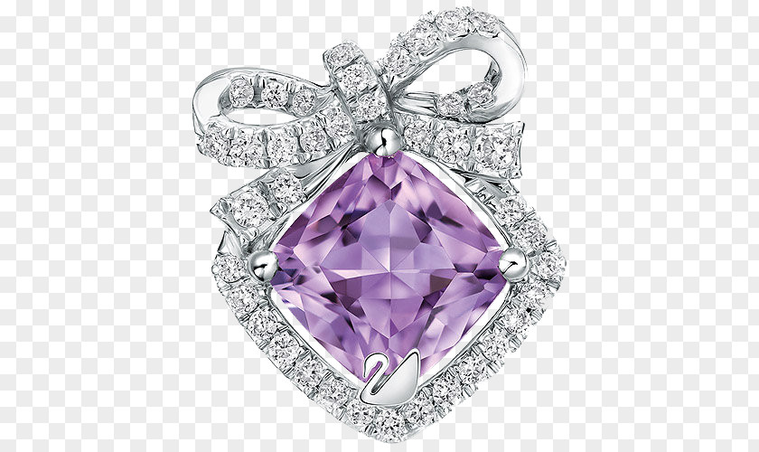 Swarovski Jewelry Purple Diamond Pendant Amethyst Earring AG Jewellery PNG