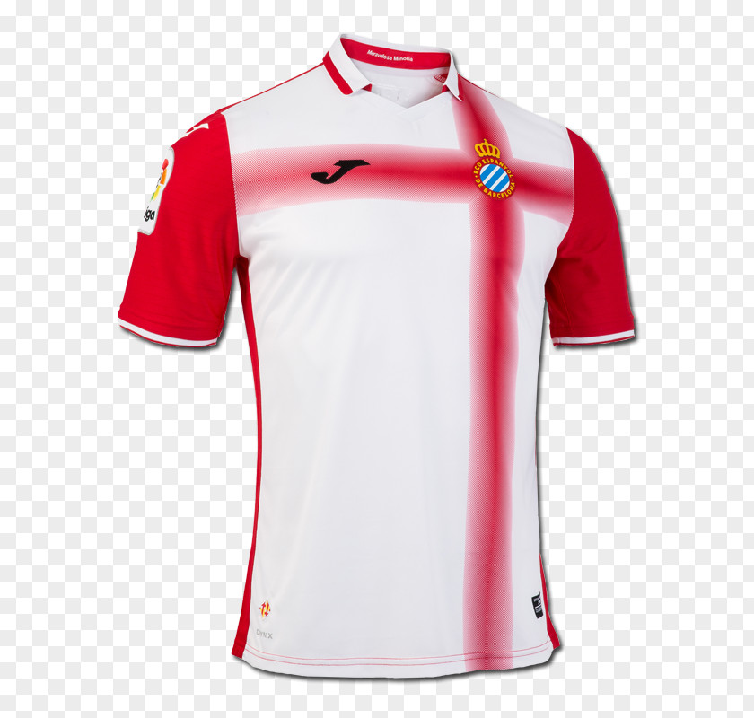 T-shirt RCD Espanyol 2016–17 La Liga Jersey Football PNG