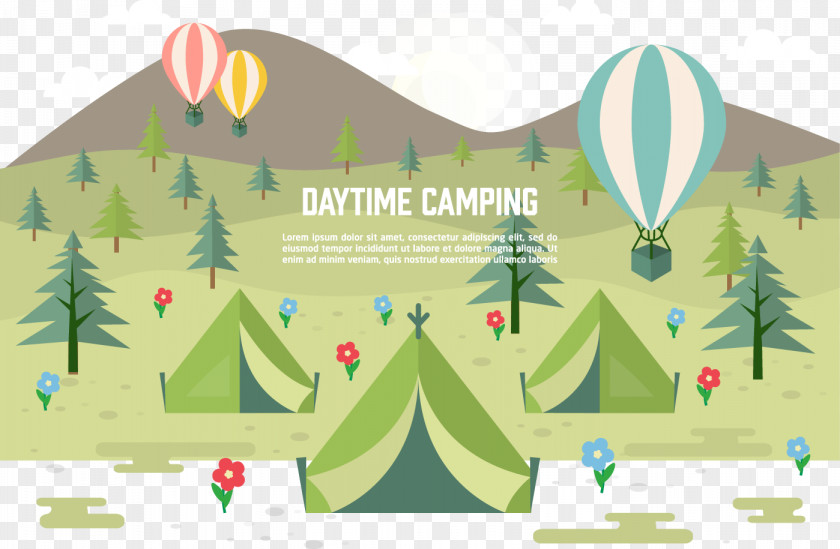 Field Camping Tent Outdoor Recreation Illustration PNG