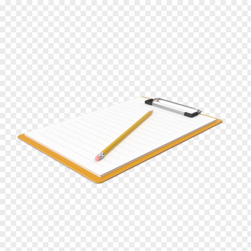 Paper Product Table Yellow Background PNG