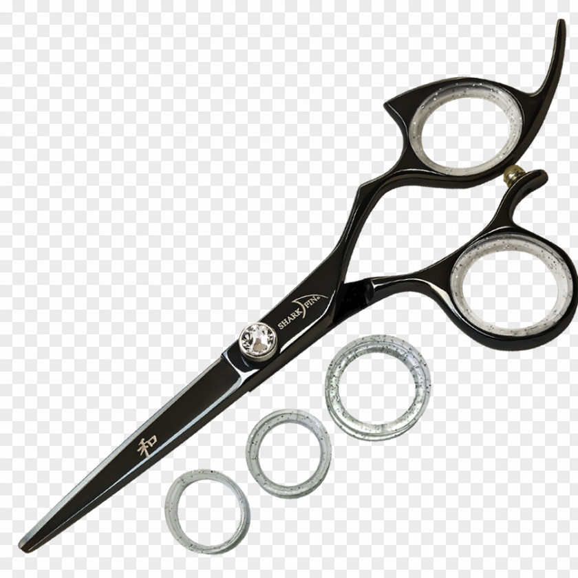 Shark Fin Soup Scissors Hair-cutting Shears Blue PNG