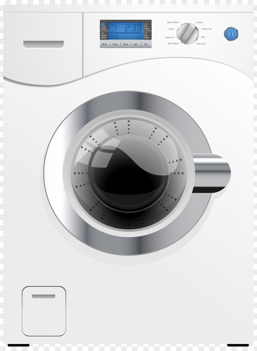 Washing Machine Machines Home Appliance Clothes Dryer Clip Art PNG