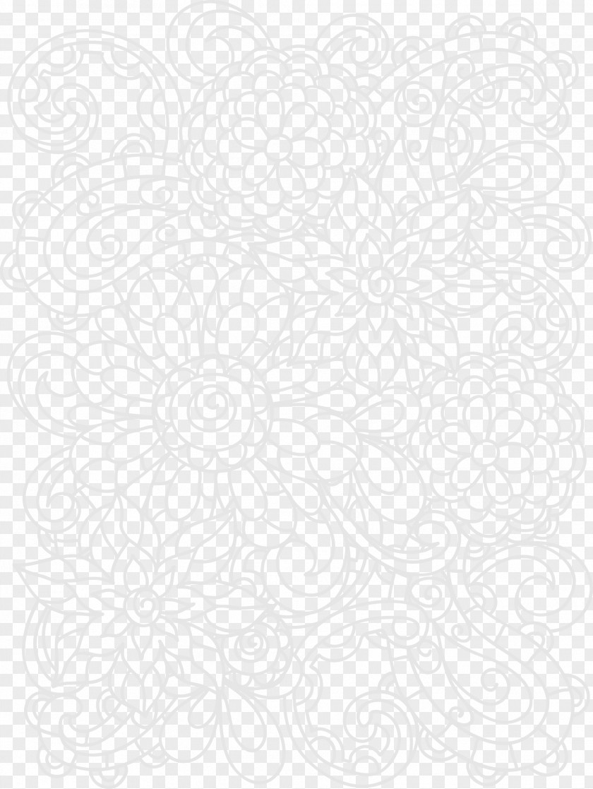 Line Drawing Of Flowers Drawings White Textile Black Pattern PNG