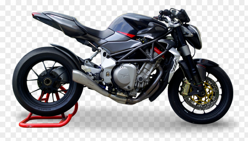 Motorcycle Exhaust System MV Agusta Brutale Series 910 R PNG