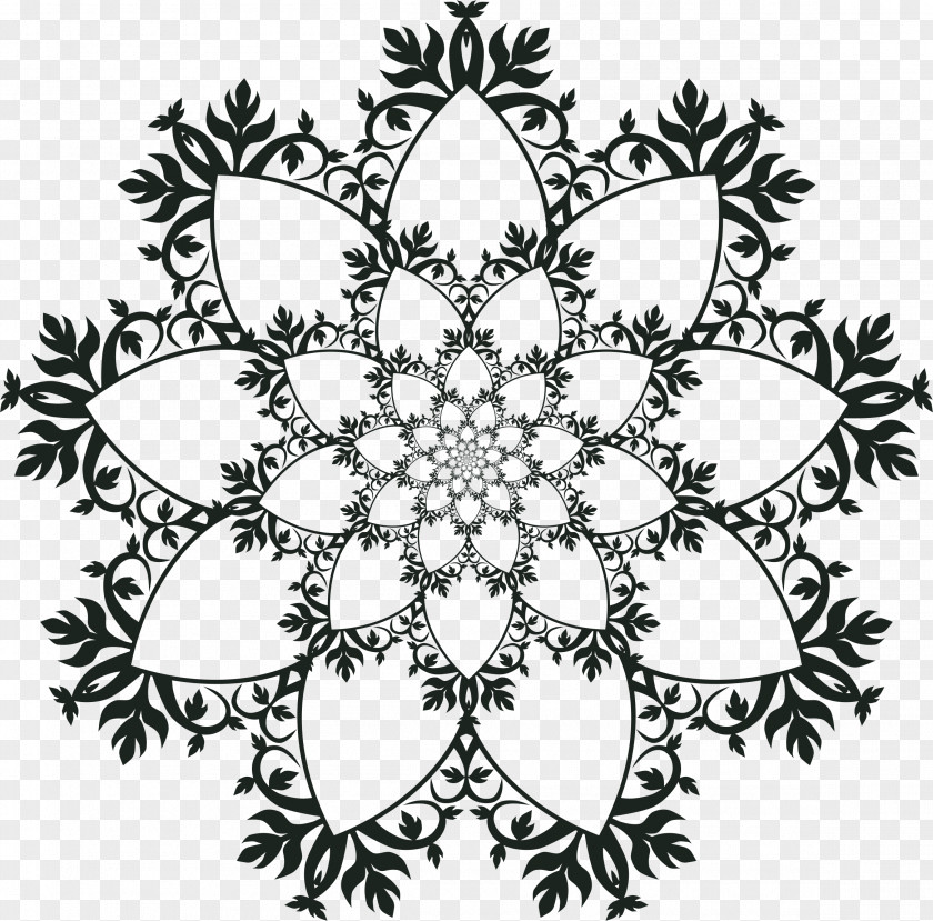 Ornament Frame Mandala Art Pattern PNG