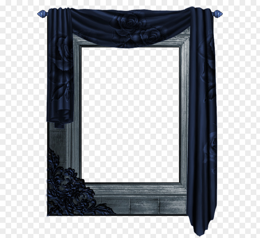 Picture Frames Curtain Garden Roses PNG