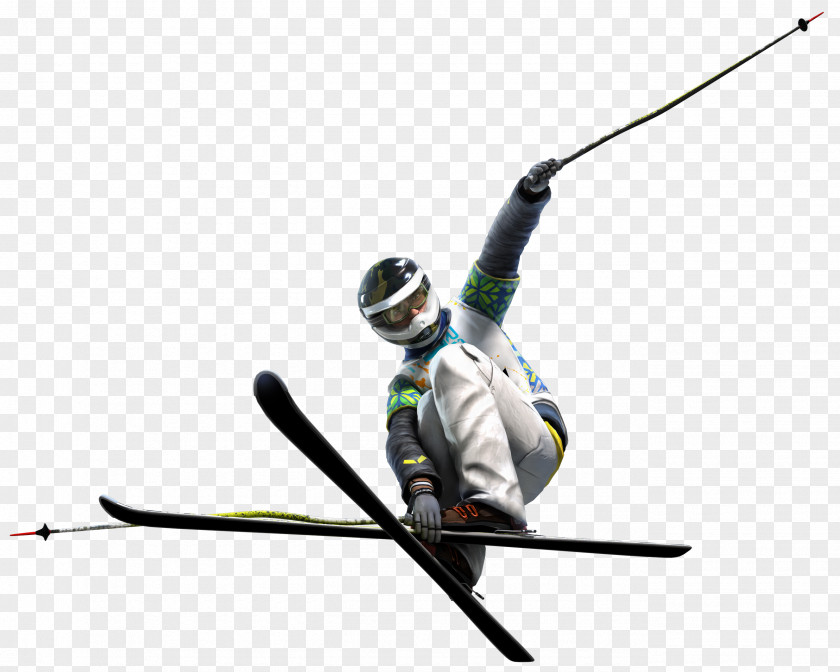 Slalom Skiing Sports Winter Background PNG