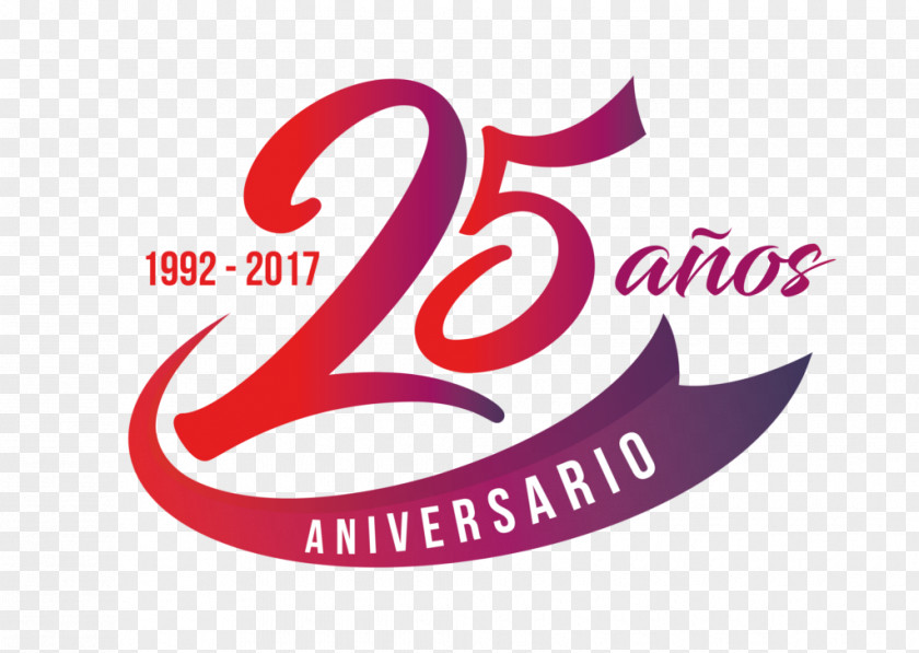 25 Years Anniversary Logo Font Pink M Brand Product PNG