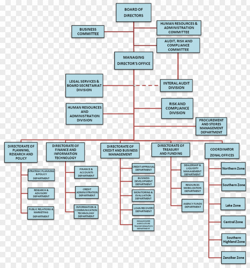 Organization Chart Organizational Structure Diagram Tanzania PNG