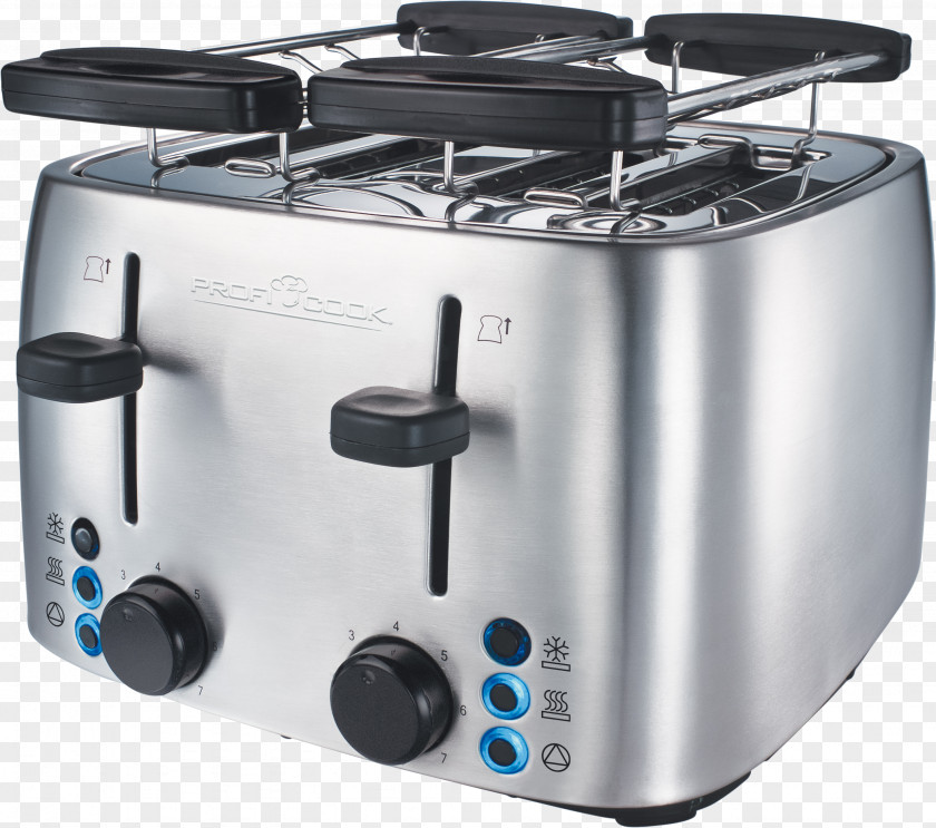 Toaster4 Slice4 SlotsStainless Steel/black Proficook Fryer FR Friteuse Pc Fr 1088 BreadBread ProfiCook PC-TA 1014 PNG