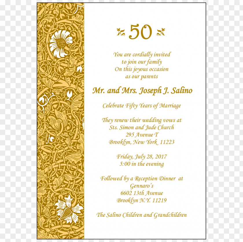 Anniversary Invitation Wedding Party PNG