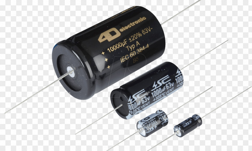 Ax Electrolytic Capacitor Capacitance Voltage Electronics PNG