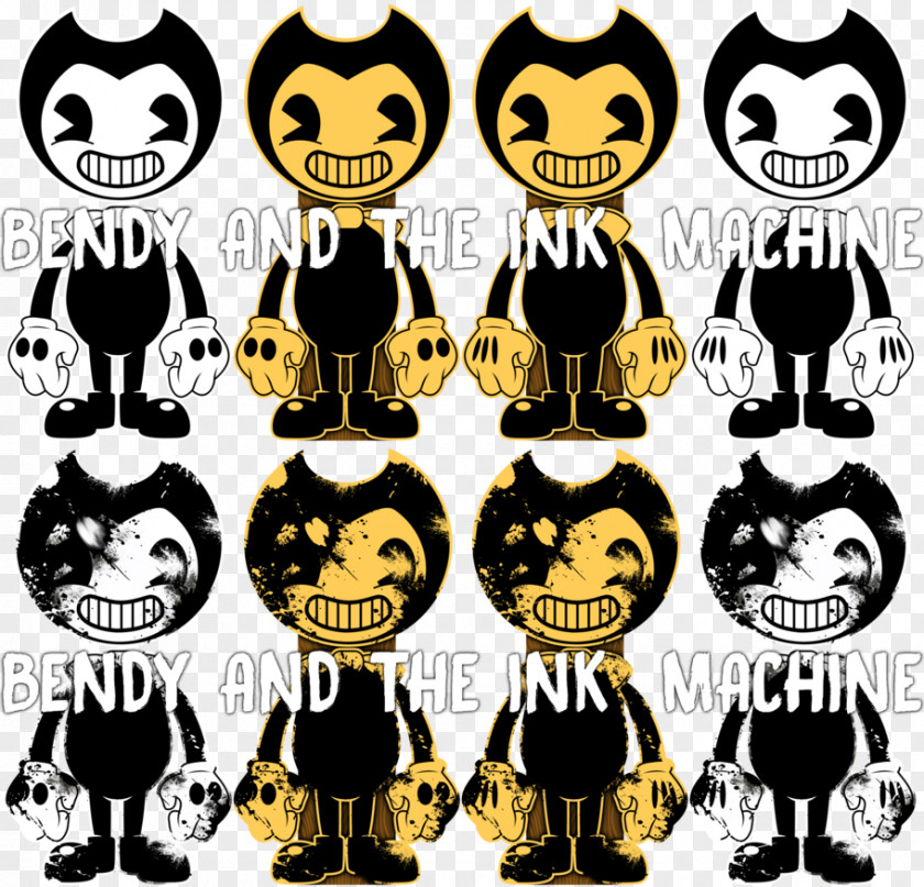 Ink Poster Bendy And The Machine Devil Demon Drawing PNG