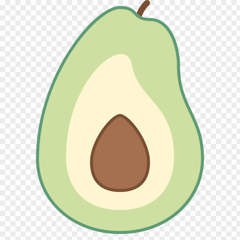Pear Nose Cartoon PNG , avocado clipart PNG