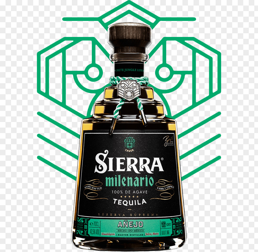 Sierra Milenario Tequila Blanco Liqueur Liquor Anejo PNG