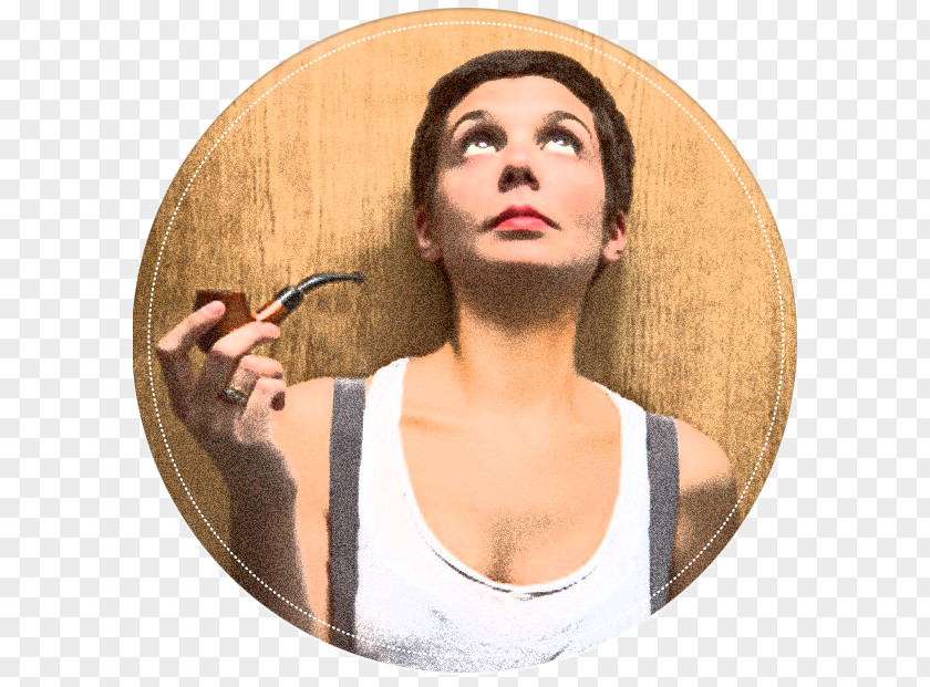 Woman Smoking Tobacco Pipe Bow Tie Photographer PNG