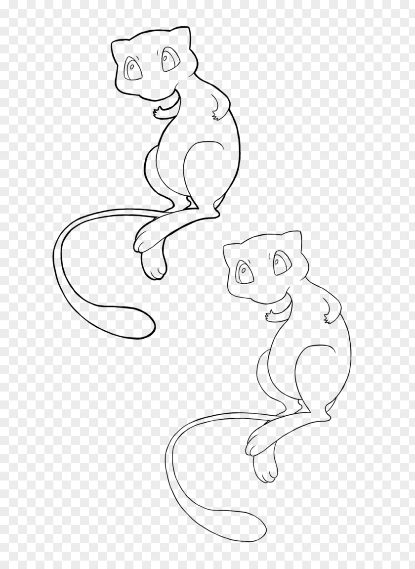 Citron Vert Cat Line Art Finger Sketch PNG