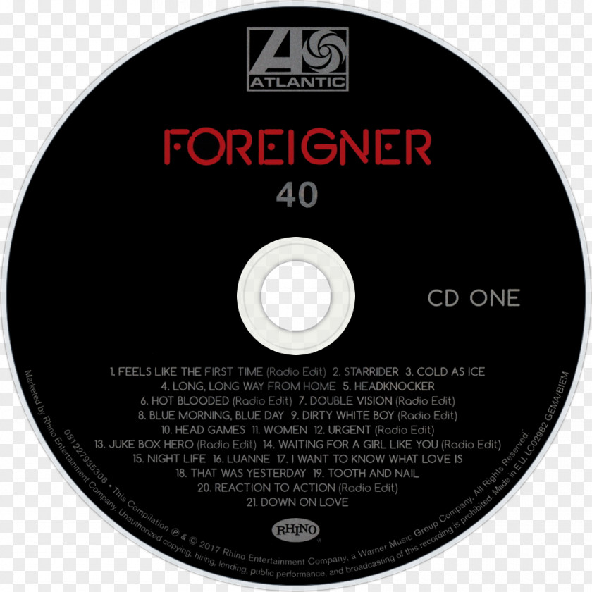 Foreigner Compact Disc Live At The Avalon Coheed And Cambria Album La Zona Rosa 3.19.04 PNG