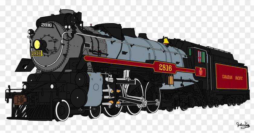 Train Locomotive Rail Transport Empire State Express Canadian Pacific 2816 PNG