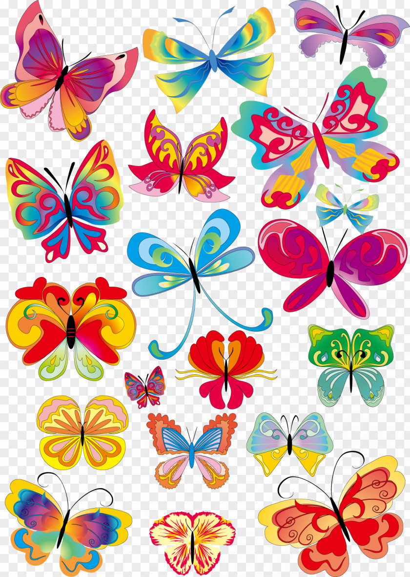 Variety Butterfly Monarch Butterflies And Moths Drawing Dragonfly Clip Art PNG