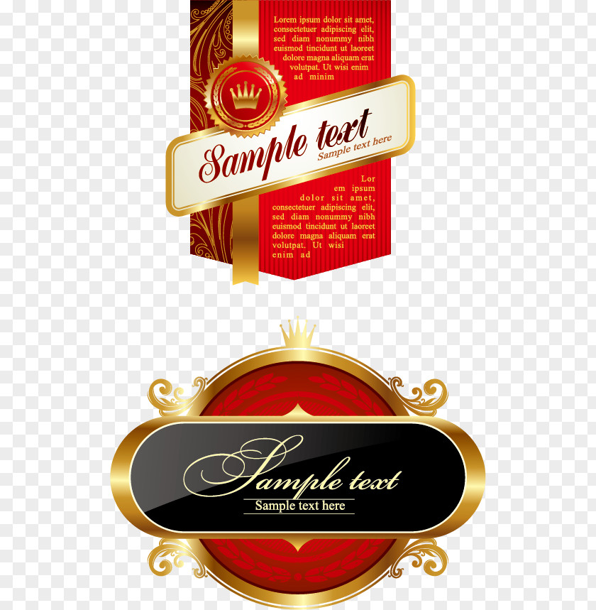 Bunting Label Crown PNG