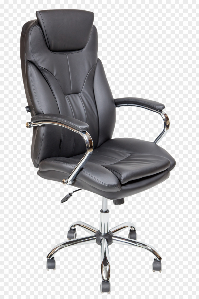 Chair Office & Desk Chairs Bonded Leather Furniture PNG