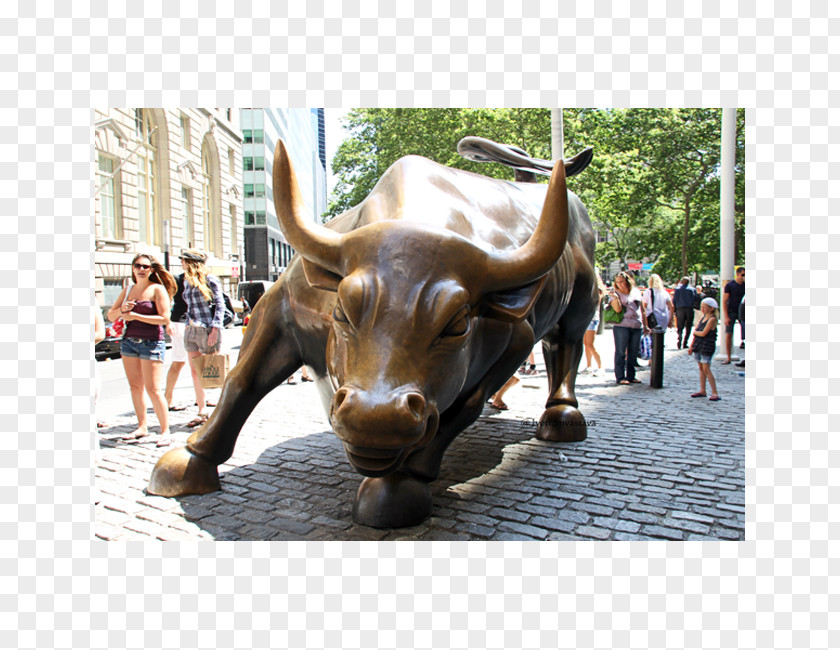 Charging Bull Bowling Green Fearless Girl Wall Street NYSE PNG NYSE, bull clipart PNG