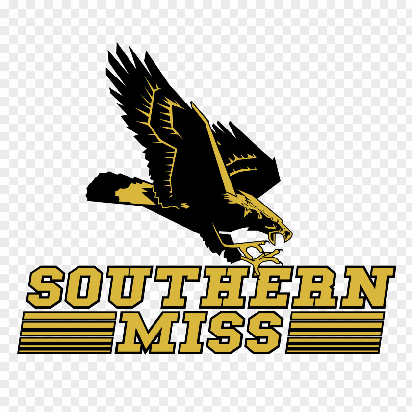 Eagle The University Of Southern Mississippi Miss Golden Eagles Football Lady Women's Basketball Logo PNG